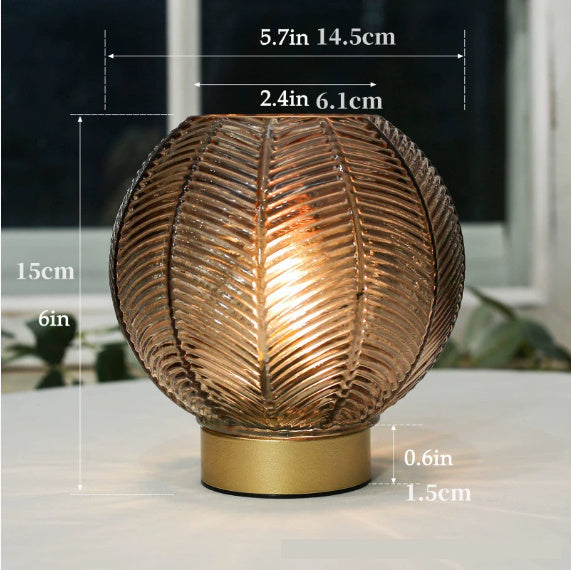 Wireless Battery Small Night Miniature Decorative Amber Lamp
