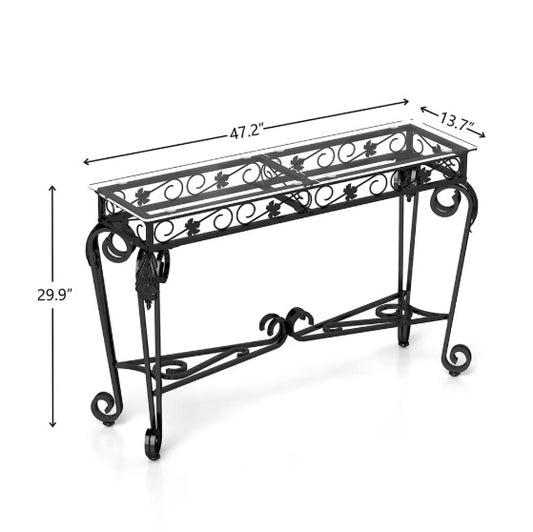 Modern Glass Metal Table