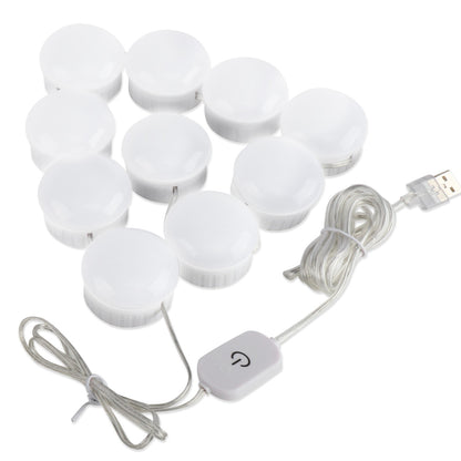 LED Makeup Mirror With Adjustable Ring Light - Portable Rechargeable Vanity Mirror With Smart Dimming