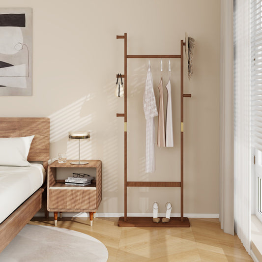 Coat Rack, Solid Wood Clothes Hanger