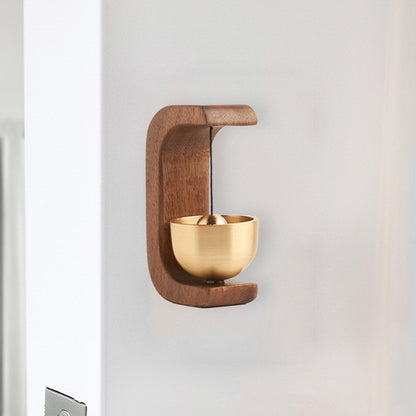 Walnut Copper Door Bell