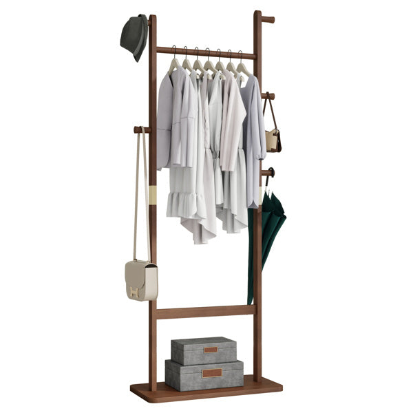 Coat Rack, Solid Wood Clothes Hanger