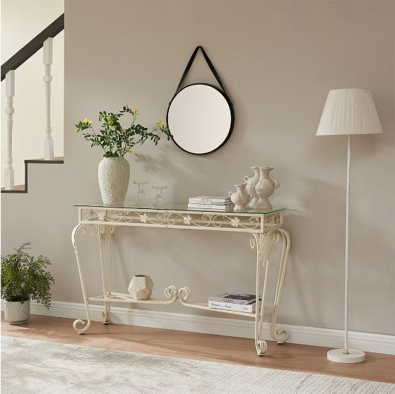 Modern Glass Metal Table