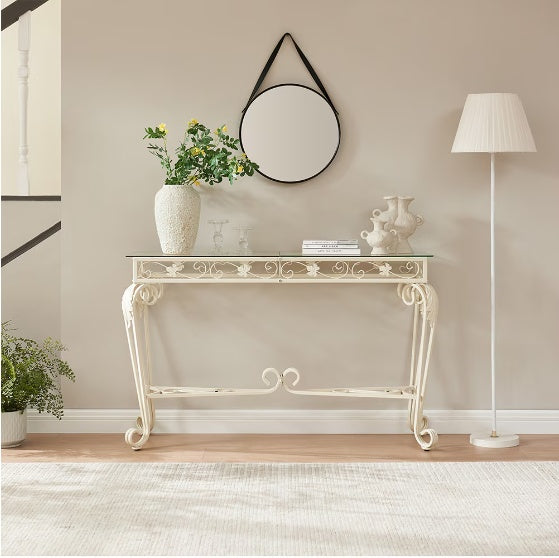Modern Glass Metal Table
