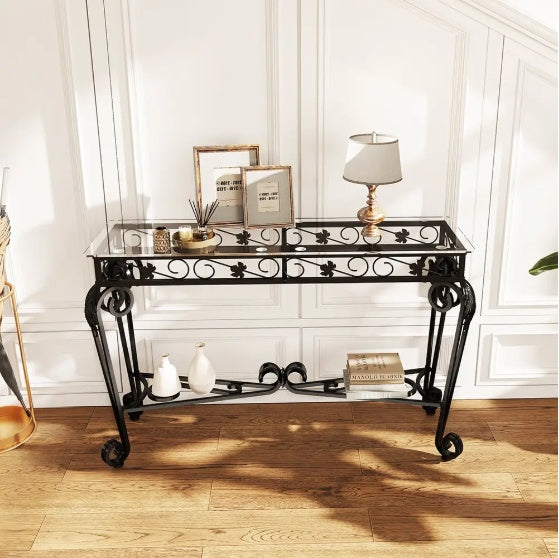 Modern Glass Metal Table