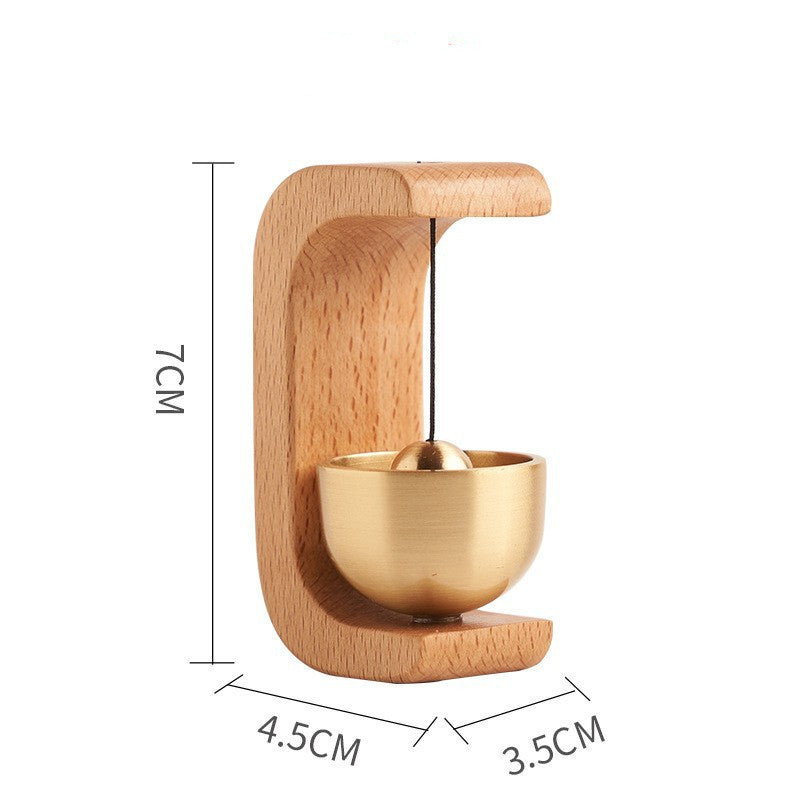 Walnut Copper Door Bell
