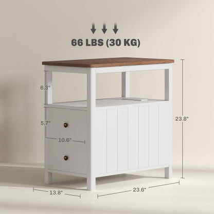Charging Modern End Table